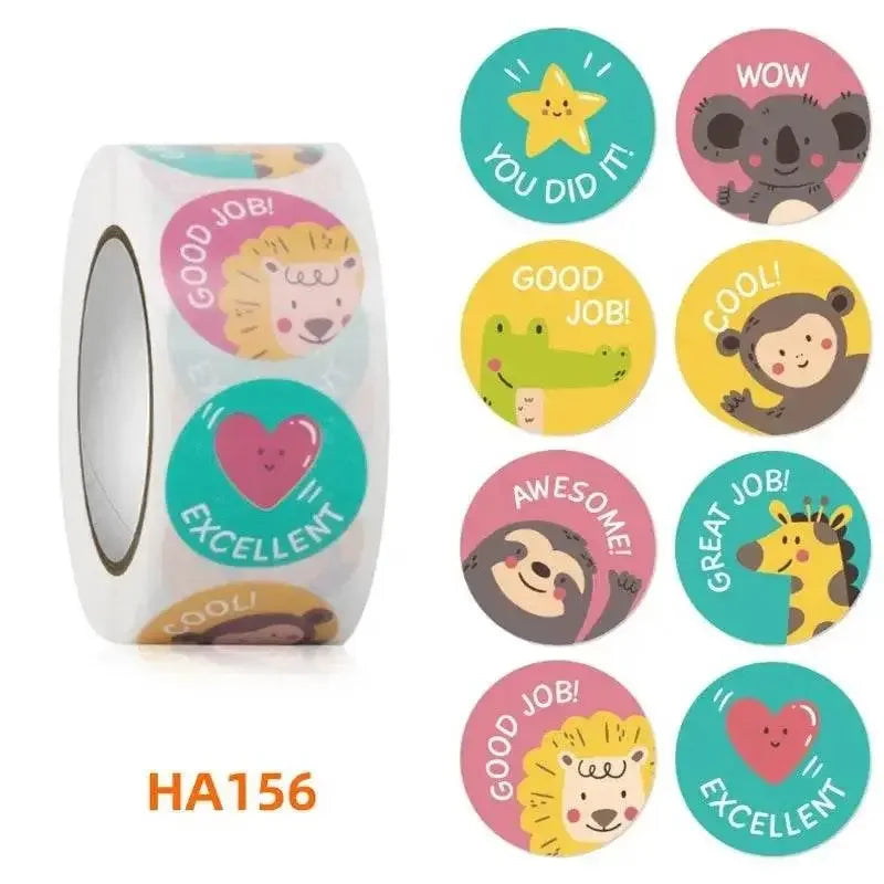 Animal Praise Stickers Animal Praise Stickers Roll by Dropshee