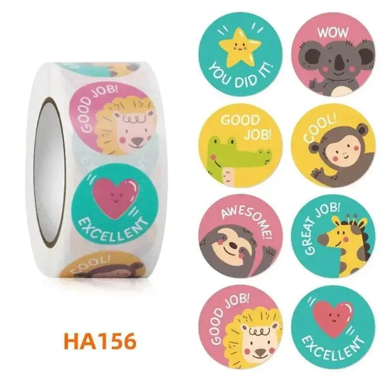Animal Praise Stickers Animal Praise Stickers Roll by Dropshee