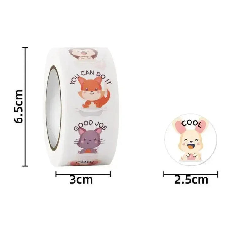 Animal Praise Stickers Animal Praise Stickers Roll by Dropshee