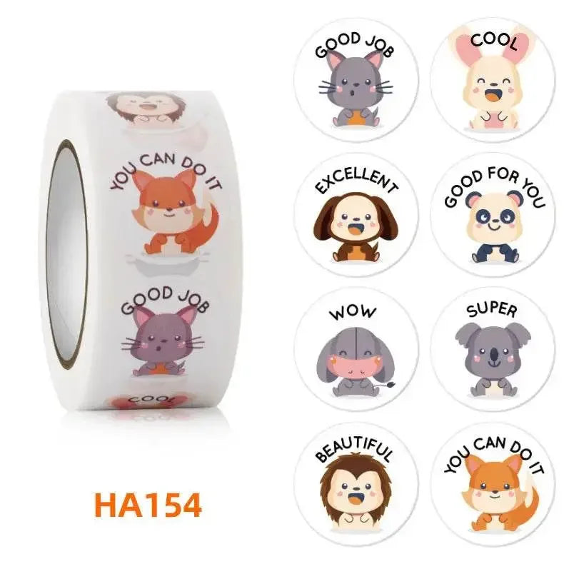 Animal Praise Stickers Animal Praise Stickers Roll by Dropshee