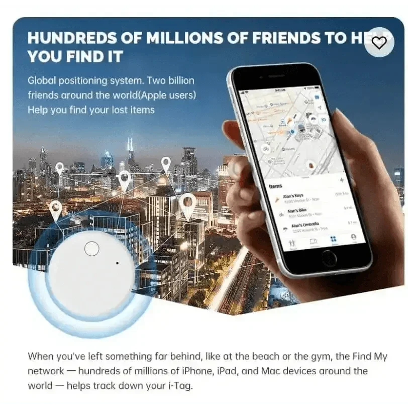 Apple Find My Pet Tracker Device GPS Tracking Apple GPS Wireless Tracke by ALIEX
