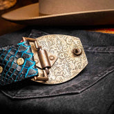 Arkansas Belt Black / Blue Belts by Marco Di Milano