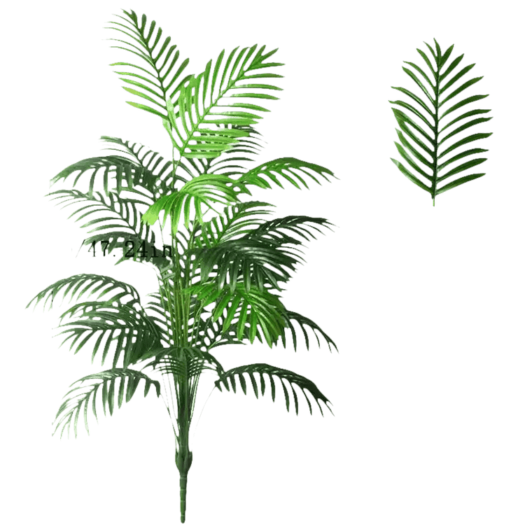 Palmera Areca Artificial Grande en Maceta Blanca - Planta Tropical Falsa Palm Tree en Maceta Blanca Artificial Trees by Kmitang Official Store