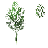 Palmera Areca Artificial Grande en Maceta Blanca - Planta Tropical Falsa Palm Tree en Maceta Blanca Artificial Trees by Kmitang Official Store