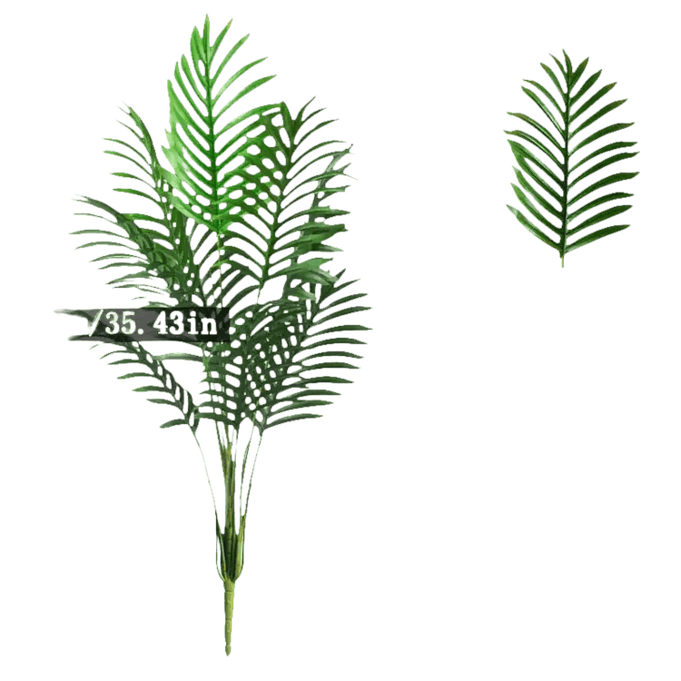 Palmera Areca Artificial Grande en Maceta Blanca - Planta Tropical Falsa Palm Tree en Maceta Blanca Artificial Trees by Kmitang Official Store