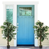 Artificial Ficus Silk Tree in Black Pot fake trees by House Nice Store