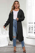 Plus Size Open Front Long Sleeve Cardigan women Attire by Trendsi