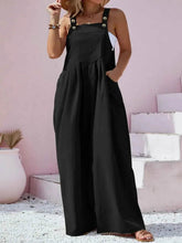 Plus Size Square Neck Wide Leg Overalls women Attire by Trendsi