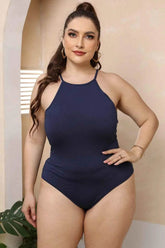 Plus Size Halter Neck Spaghetti Strap Bodysuit women Attire by Trendsi