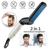 Beard Straightening Hair Straightener Brush Men Hair Accessories by CJ