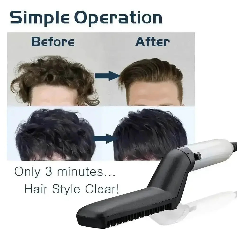 Beard Straightening Hair Straightener Brush Men Hair Accessories by CJ