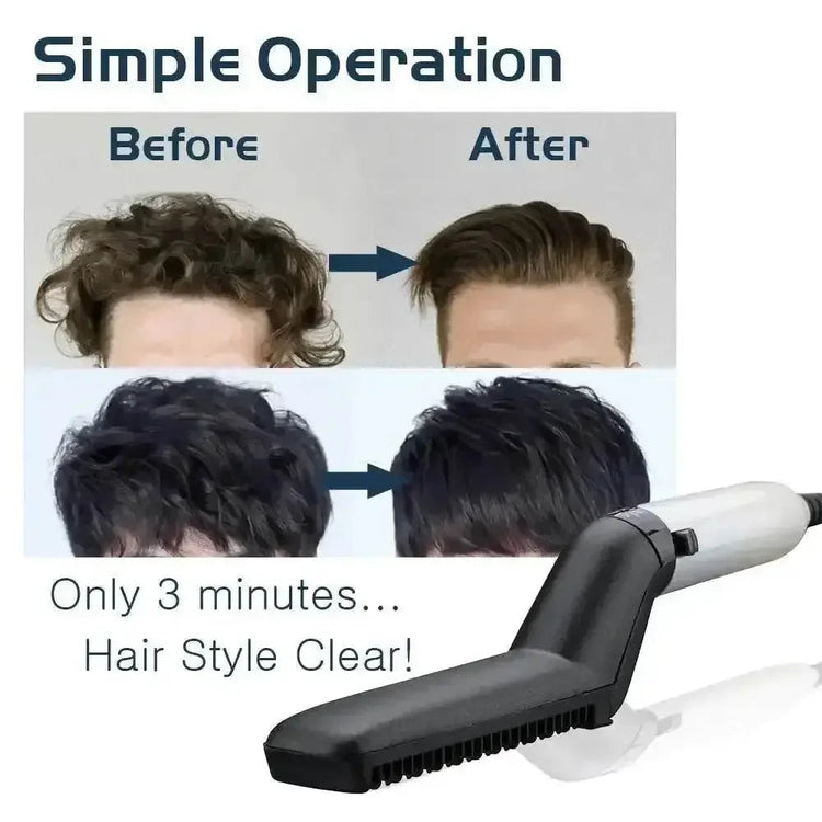 Beard Straightening Hair Straightener Brush Men Hair Accessories by CJ