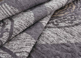 DaDa Bedding Rustic Grey Mosaic Distressed Medallion Reversible Quilted Bedspread Set (SD16299) Bedspreads by DaDalogy Bedding Collection