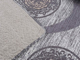 DaDa Bedding Rustic Grey Mosaic Distressed Medallion Reversible Quilted Bedspread Set (SD16299) Bedspreads by DaDalogy Bedding Collection
