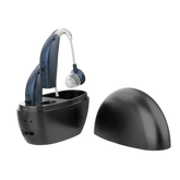 Beige Hearing Aids with Black Charging Case Sound Amplifier Hearing Aids Beige Black Hearing Aids Avoid Whistling Beige Case Hearing Aids by XceeFit Official Store