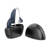 Beige Hearing Aids with Black Charging Case Sound Amplifier Hearing Aids Beige Black Hearing Aids Avoid Whistling Beige Case Hearing Aids by XceeFit Official Store