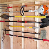 Garden Tool Organizer – Yard Tool Rack for Shed Storage Shed Organization by HangThis Up My Shed Organizing System