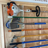 Garden Tool Organizer – Yard Tool Rack for Shed Storage Shed Organization by HangThis Up My Shed Organizing System