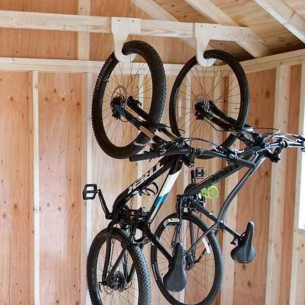 Bike Organizer – Shed Tool Rack for Efficient Storage Organizer for Shed Outdoor Storage by HangThis Up My Shed Organizing System