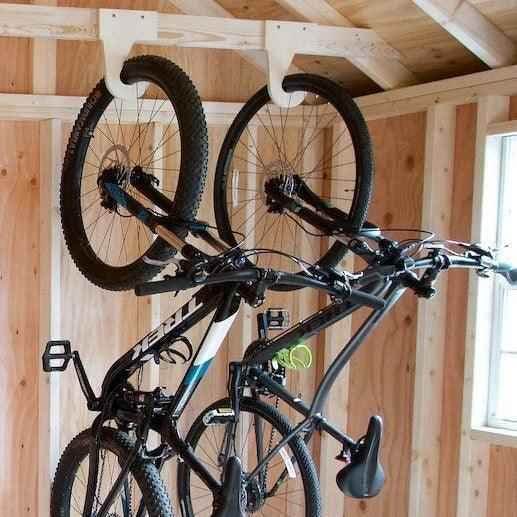 Bike Organizer – Shed Tool Rack for Efficient Storage Organizer for Shed Outdoor Storage by HangThis Up My Shed Organizing System