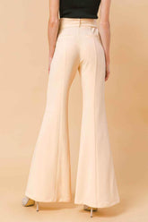COUNTDOWN THE HOURS WOVEN FLARED PANTS PANTS by Flying Tomato