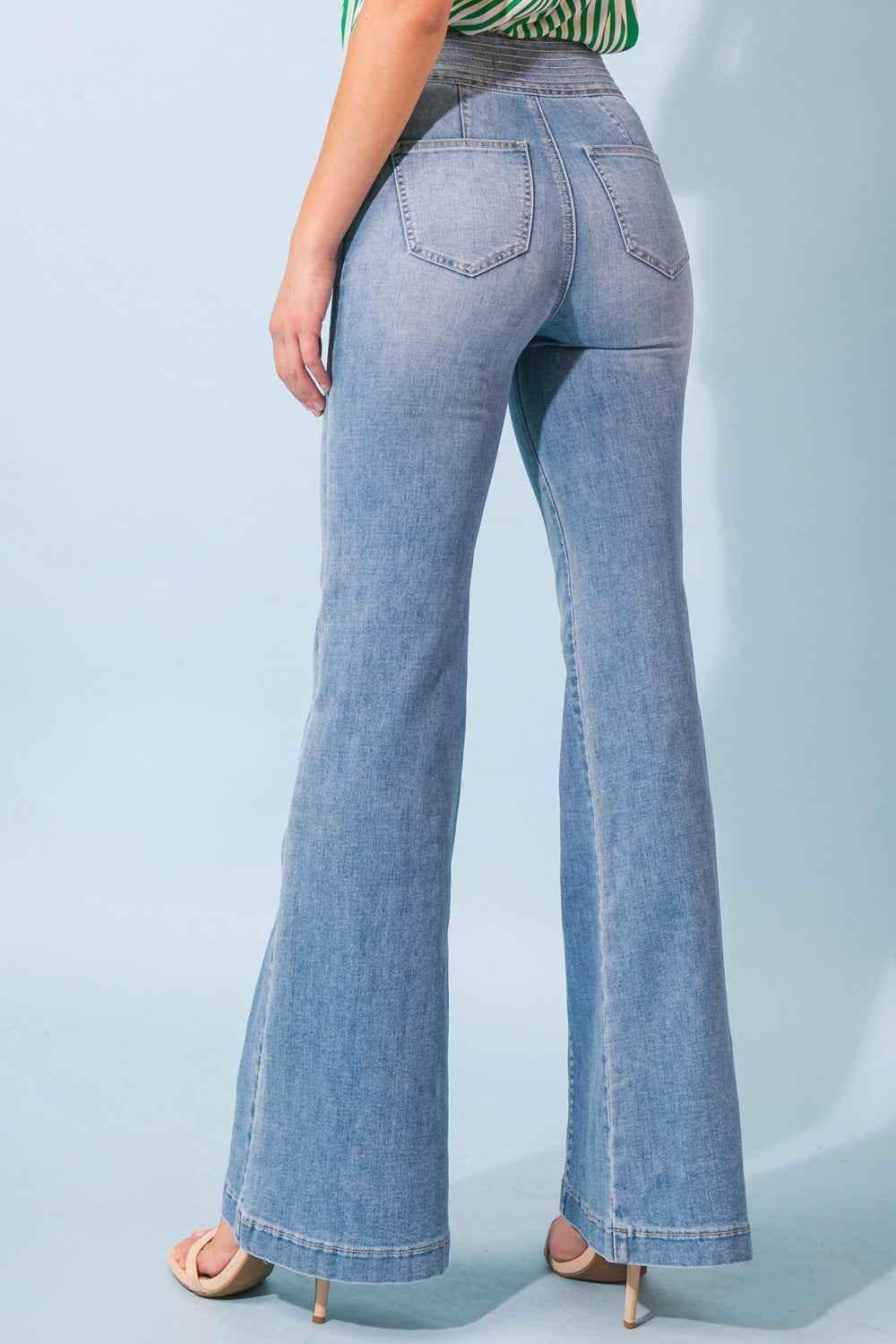 GRAND PARTY DENIM JEANS PANTS by Flying Tomato