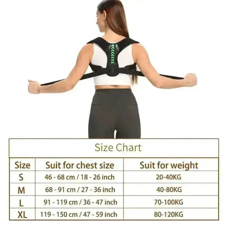 Black and Green Shoulder Posture Corrector Belt Back Posture Corrector by Professional outdoor life Store-STAWIN Official Store