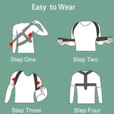 Black and Green Shoulder Posture Corrector Belt Back Posture Corrector by Professional outdoor life Store-STAWIN Official Store