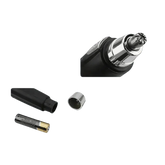 Black and Silver Nose Hair Trimmer Electric Ear Neck Trimmer Nose Hair Removal by Queen Make Up Store
