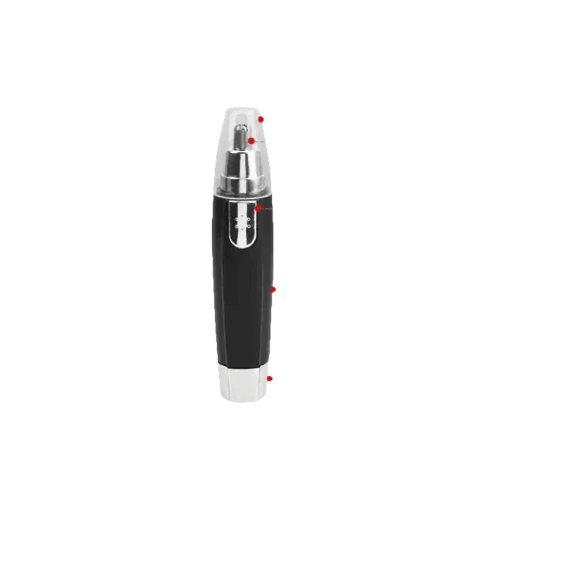 Black and Silver Nose Hair Trimmer Electric Ear Neck Trimmer Nose Hair Removal by Queen Make Up Store