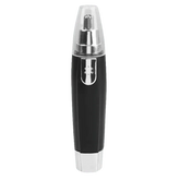 Black and Silver Nose Hair Trimmer Electric Ear Neck Trimmer Nose Hair Removal by Queen Make Up Store