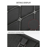 Black Car Seat Protector Pad with Red Stitching Car seat cover by DSERS