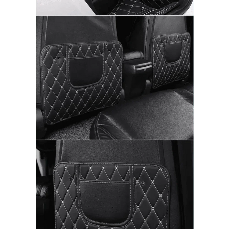 Black Car Seat Protector Pad with Red Stitching Car seat cover by DSERS
