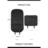 Black Car Seat Protector Pad with Red Stitching Car seat cover by DSERS