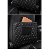 Black Car Seat Protector Pad with Red Stitching Car seat cover by DSERS