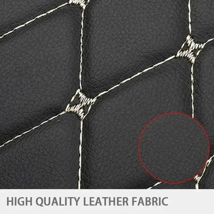 Black Car Seat Protector Pad with Red Stitching Car seat cover by DSERS