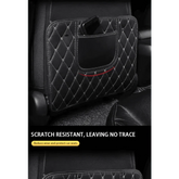 Black Car Seat Protector Pad with Red Stitching Car seat cover by DSERS