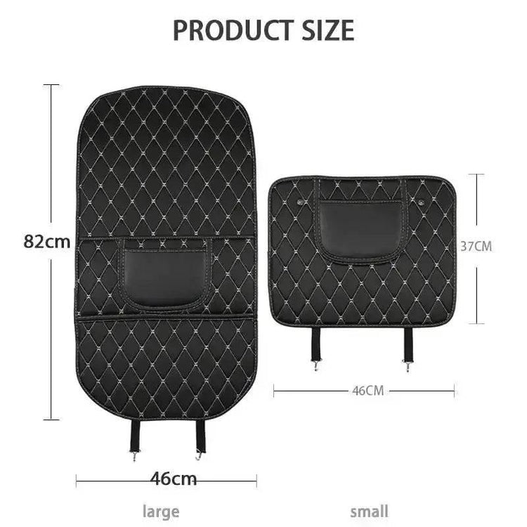 Black Car Seat Protector Pad with Red Stitching Car seat cover by DSERS