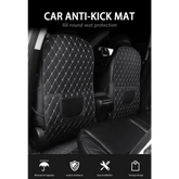 Black Car Seat Protector Pad with Red Stitching Car seat cover by DSERS