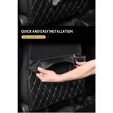 Black Car Seat Protector Pad with Red Stitching Car seat cover by DSERS