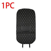 Black Car Seat Protector Pad with Red Stitching Car seat cover by DSERS