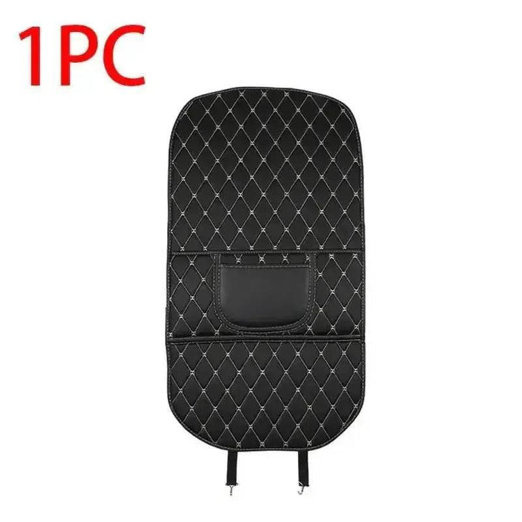 Black Car Seat Protector Pad with Red Stitching Car seat cover by DSERS