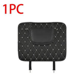Black Car Seat Protector Pad with Red Stitching Car seat cover by DSERS