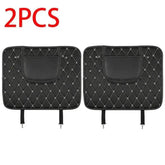 Black Car Seat Protector Pad with Red Stitching Car seat cover by DSERS