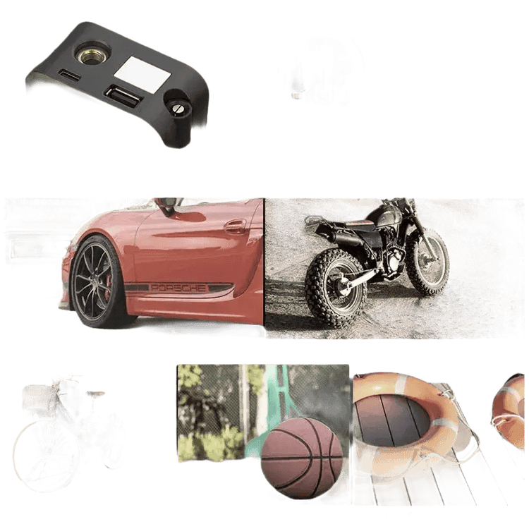 Kenor CXV Multifunction Power Black Digital Tire Inflator Digital Tire Inflator by Shop912656594 Store