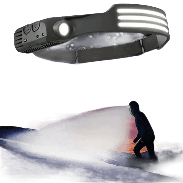 Black Induction Headlamp Cob Led Sensor W689-2 Headlamp by ESMARTER Store