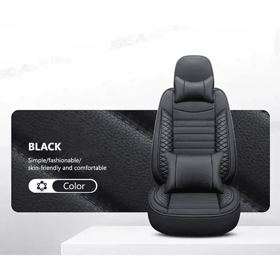Black Leather Car Seat Covers Seametal Car Seat Car seat cover by DSERS