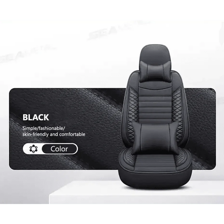 Black Leather Car Seat Covers Seametal Car Seat Car seat cover by DSERS