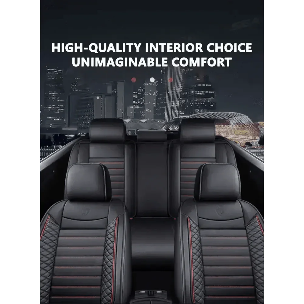 Black Leather Car Seat Covers Seametal Car Seat Car seat cover by DSERS