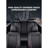Black Leather Car Seat Covers Seametal Car Seat Car seat cover by DSERS